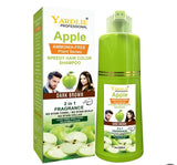 Yardlie Apple Hair Color Shampoo – 2-in-1 Color & Cleanse Formula (400ml Dark Brown )