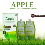 Apple Hair Color 200ml – Long-Lasting Shine & Smooth Finish (Dark Brown)