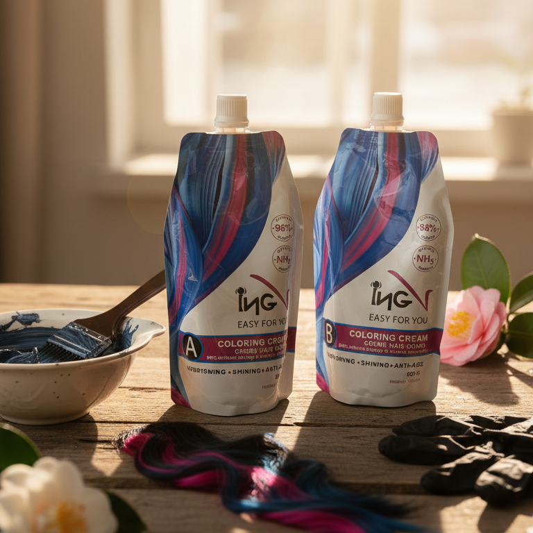 INGV Hair Color Cream 1000ml (500ml Color + 500ml Developer)