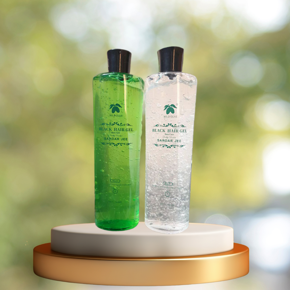 Sardar Jee Black Hair Color Gel – Easy Dyeing Colouring Gel with Oil (2 Bottles, 1000ml) | Long-Lasting Natural Black Hair Color