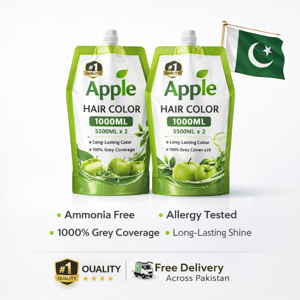 Apple Hair Color (1000ml) 500ml x 2 | Natural Shine