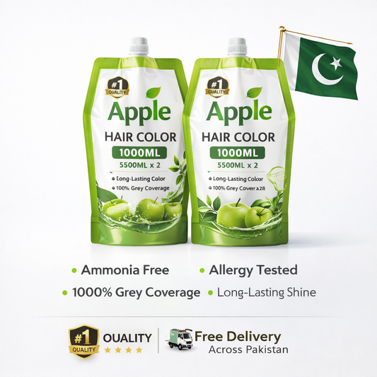 Apple Hair Color (1000ml) 500ml x 2 | Natural Shine